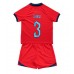 England Luke Shaw #3 Barnkläder Borta matchtröja till baby VM 2022 Kortärmad (+ Korta byxor) Billigt